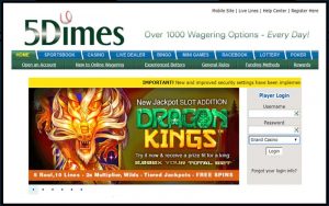 5dimes online casino odds